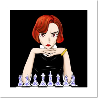 beth harmon the master in chess ecopop Posters and Art